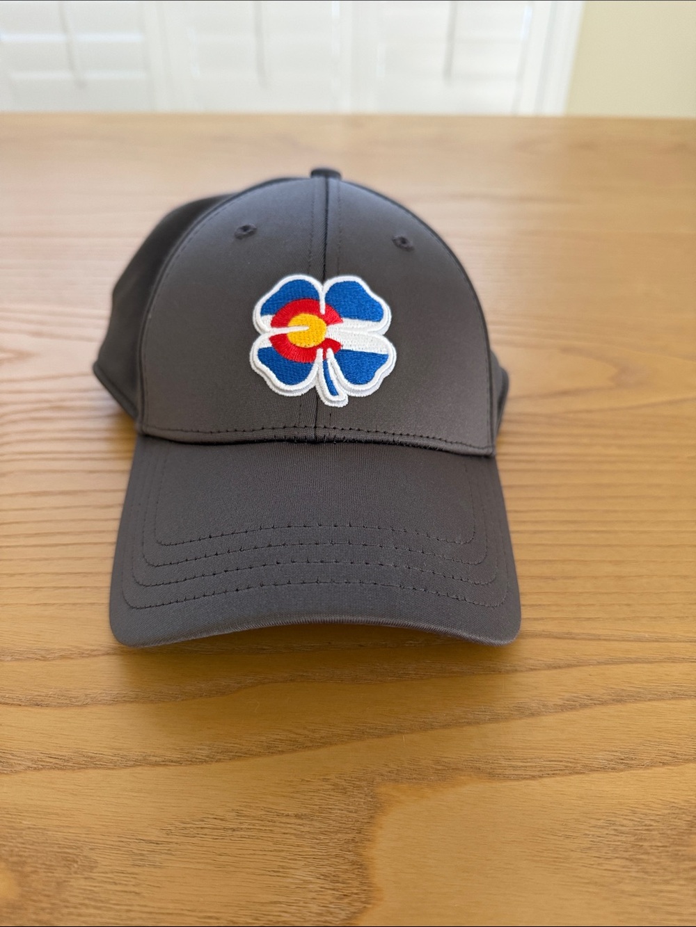 Men's Charcoal Black Clover Cap with Colorado Clover Patch